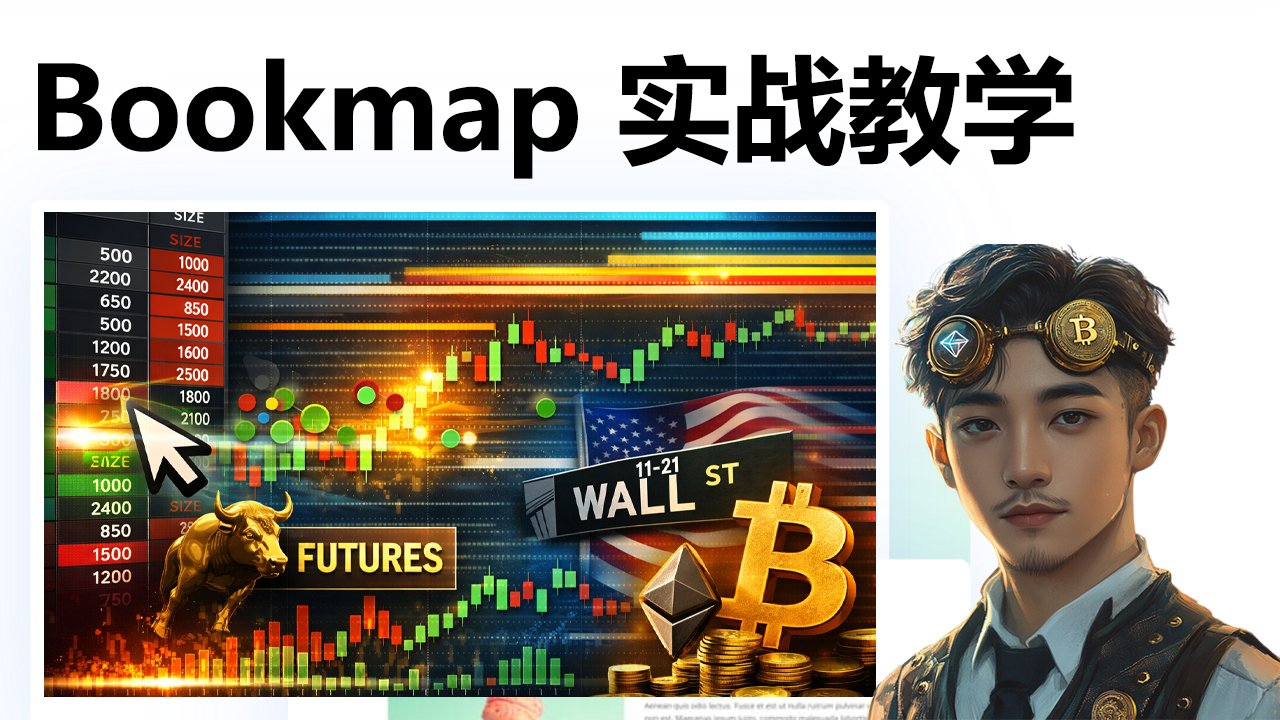 Bookmap 中文教程：看懂订单流热力图，学会主力挂单分析