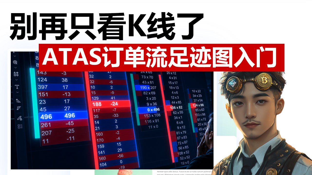别再只看K线了！ATAS订单流足迹图新手入门教程