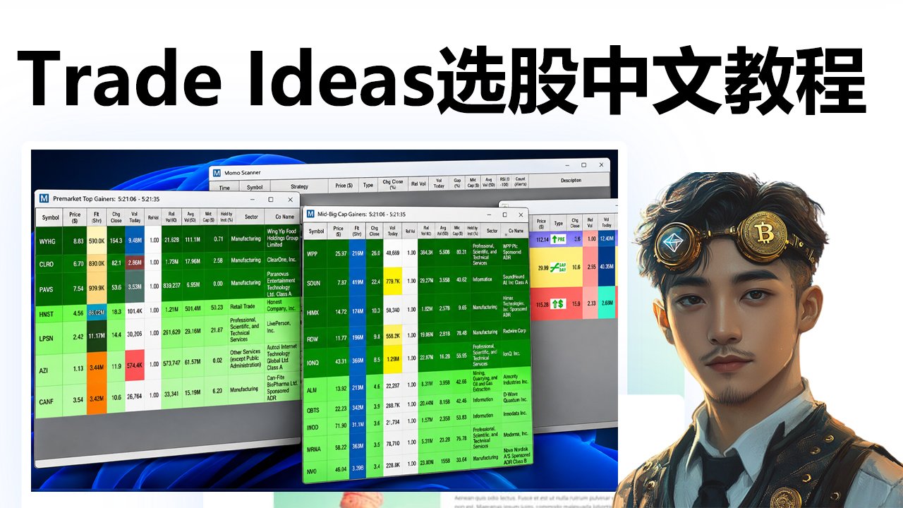 美股选股神器Trade Ideas完整使用教程